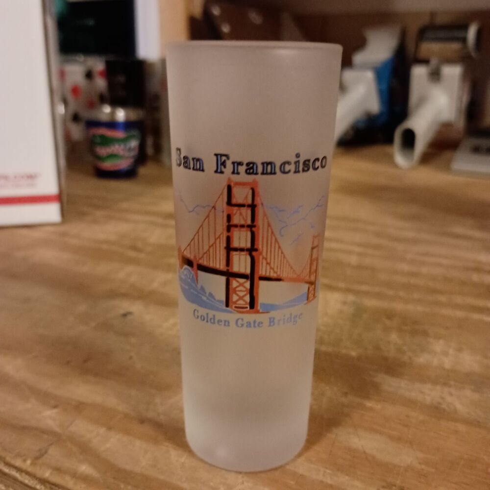 SAN FRANCISCO GOLDEN GATE BRIDGE Shot Glass, Souvenir Shot Glasses, #9